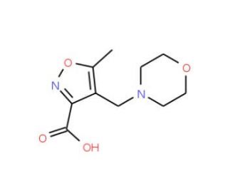 5-Methyl-4-(morpholin-4-ylmethyl)isoxazole-3-carboxylic acid - chemical structure image