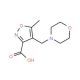 5-Methyl-4-(morpholin-4-ylmethyl)isoxazole-3-carboxylic acid - chemical structure image