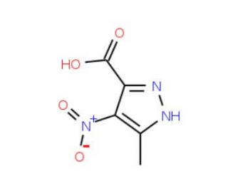 5-methyl-4-nitro-1H-pyrazole-3-carboxylic acid (CAS 5334-38-3) - chemical structure image