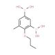 5-Methyl-4-propoxy-1,3-phenylenediboronic acid (CAS 850568-70-6) - chemical structure image