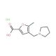5-Methyl-4-pyrrolidin-1-ylmethyl-furan-2-carboxylic acid hydrochloride - chemical structure image
