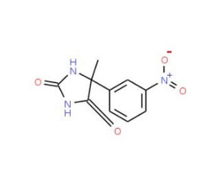 5-methyl-5-(3-nitrophenyl)imidazolidine-2,4-dione - chemical structure image