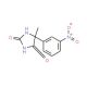5-methyl-5-(3-nitrophenyl)imidazolidine-2,4-dione - chemical structure image