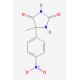 5-Methyl-5-(4-nitro-phenyl)-imidazolidine-2,4-dione (CAS 64464-22-8) - chemical structure image