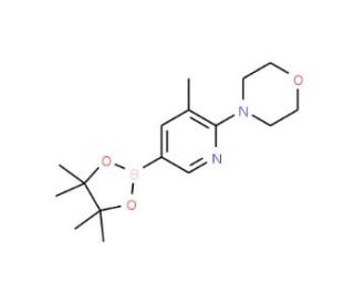 5-Methyl-6-(4-morpholinyl)pyridine-3-boronic acid pinacol ester (CAS 1073372-03-8) - chemical structure image
