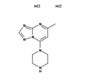 1-{5-methyl-[1,2,4]triazolo[1,5-a]pyrimidin-7-yl}piperazine<br/>dihydrochloride (CAS 1221726-01-7) - chemical structure image