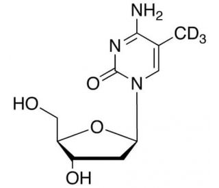5-(Methyl-d3)-2&prime;-deoxy Cytidine (CAS 1160707-78-7) - chemical structure image