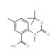 5-methyl-N-Boc-N-methylanthranilic acid (CAS 886362-46-5) - chemical structure image