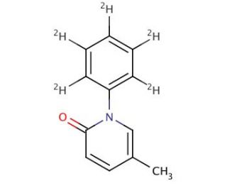 5-Methyl-N-phenyl-2-1H-pyridone-d5 (CAS 1020719-62-3) - chemical structure image