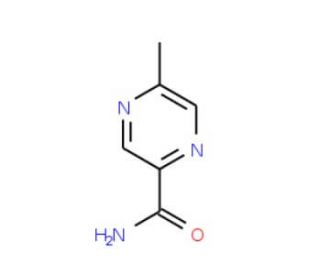 5-Methyl-pyrazine-2-carboxamide (CAS 5521-57-3) - chemical structure image