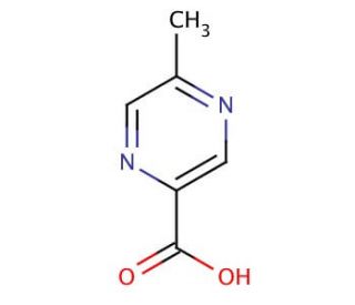 5-Methyl-pyrazine-2-carboxylic Acid (CAS 5521-55-1) - chemical structure image