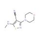 5-(Methylamino)-3-morpholino-4-isothiazolecarbonitrile (CAS 338422-41-6) - chemical structure image
