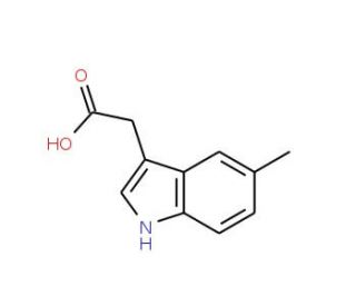 5-Methylindole-3-acetic acid (CAS 1912-47-6) - chemical structure image