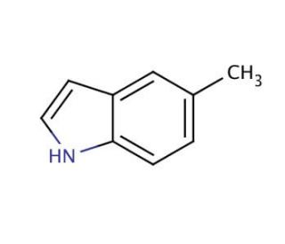 5-Methylindole (CAS 614-96-0) - chemical structure image