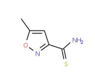 5-Methylisoxazole-3-thiocarboxamide (CAS 77358-26-0) - chemical structure image