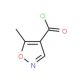 5-Methylisoxazole-4-carbonyl chloride (CAS 67305-24-2) - chemical structure image