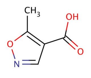5-Methylisoxazole-4-carboxylic Acid (CAS 42831-50-5) - chemical structure image