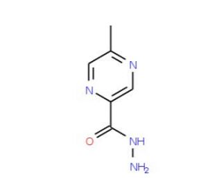 5-Methylpyrazine-2-carbohydrazide (CAS 37545-33-8) - chemical structure image