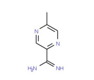 5-Methylpyrazine-2-carboxamidine (CAS 725234-33-3) - chemical structure image