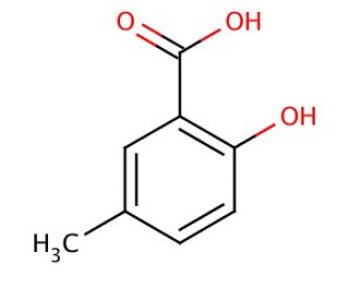 5-Methylsalicylic acid (CAS 89-56-5) - chemical structure image