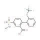 5-(methylsulfamoyl)-2-[2-(trifluoromethoxy)phenyl]benzoic acid - chemical structure image