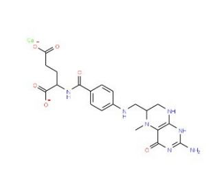5-Methyltetrahydrofolic acid calcium salt - chemical structure image