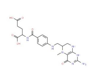 5-Methyltetrahydrofolic acid - chemical structure image