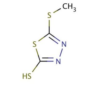 5-Methylthio-1,3,4-thiadiazole-2-thiol (CAS 6264-40-0) - chemical structure image