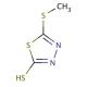 5-Methylthio-1,3,4-thiadiazole-2-thiol (CAS 6264-40-0) - chemical structure image