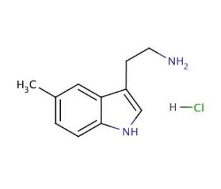 5-Methyltryptamine hydrochloride (CAS 1010-95-3) - chemical structure image