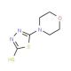 5-Morpholin-4-yl-1,3,4-thiadiazole-2-thiol (CAS 51412-74-9) - chemical structure image