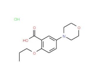 5-Morpholin-4-yl-2-propoxy-benzoic acid hydrochloride - chemical structure image