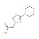 (5-Morpholin-4-yl-2H-tetrazol-2-yl)acetic acid - chemical structure image