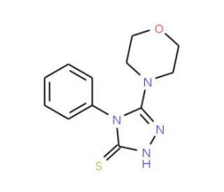 5-morpholin-4-yl-4-phenyl-4H-1,2,4-triazole-3-thiol (CAS 94971-19-4) - chemical structure image