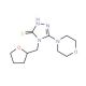 5-morpholin-4-yl-4-(tetrahydrofuran-2-ylmethyl)-4H-1,2,4-triazole-3-thiol - chemical structure image