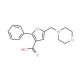 5-Morpholin-4-ylmethyl-2-phenyl-furan-3-carboxylic acid (CAS 435341-95-0) - chemical structure image