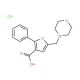 5-Morpholin-4-ylmethyl-2-phenyl-furan-3-carboxylic acid hydrochloride - chemical structure image