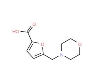 5-Morpholin-4-ylmethyl-furan-2-carboxylic acid (CAS 26095-36-3) - chemical structure image