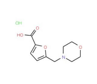 5-Morpholin-4-ylmethyl-furan-2-carboxylic acid hydrochloride - chemical structure image