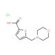 5-Morpholin-4-ylmethyl-furan-2-carboxylic acid hydrochloride - chemical structure image