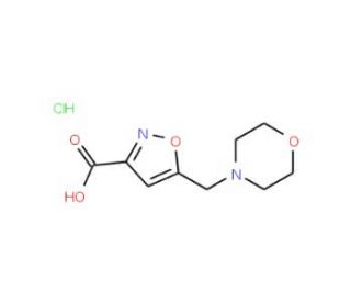 5-(Morpholin-4-ylmethyl)isoxazole-3-carboxylic acid hydrochloride - chemical structure image