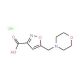5-(Morpholin-4-ylmethyl)isoxazole-3-carboxylic acid hydrochloride - chemical structure image