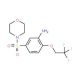 5-(Morpholine-4-sulfonyl)-2-(2,2,2-trifluoro-ethoxy)-phenylamine - chemical structure image