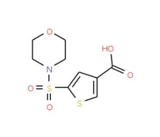 5-(morpholine-4-sulfonyl)thiophene-3-carboxylic acid - chemical structure image