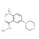 5-Morpholino-2-nitrobenzenecarbohydrazide - chemical structure image