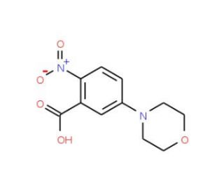 5-Morpholino-2-nitrobenzenecarboxylic acid (CAS 153437-51-5) - chemical structure image