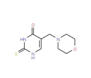 5-(Morpholinomethyl)-2-thioxo-2,3-dihydro-4(1H)-pyrimidinone (CAS 89665-74-7) - chemical structure image