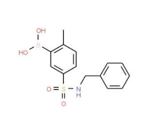 5-(N-Benzylsulphonamido)-2-methylbenzeneboronic acid (CAS 871329-73-6) - chemical structure image