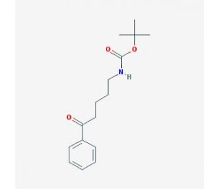 5-(N-Boc-amino)pentanophenone (CAS 116437-42-4) - chemical structure image