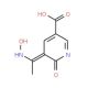 5-[N-hydroxyethanimidoyl]-6-oxo-1,6-dihydropyridine-3-carboxylic acid - chemical structure image